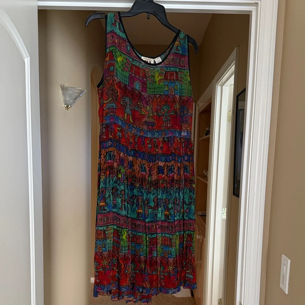 Bila Multicolor Sleeveless Midi Dress - Picture 2 of 9
